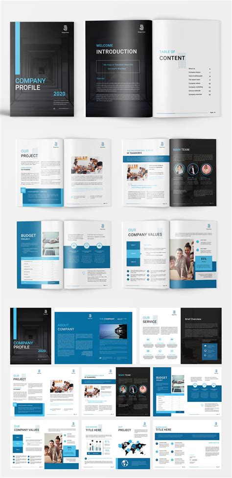Company Profile Template Ai Eps Indd 25 Pages Graphic Design