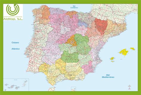 Mapa Mural De España Personalizado Aldilop Bc Maps Mapa Vectorial Eps