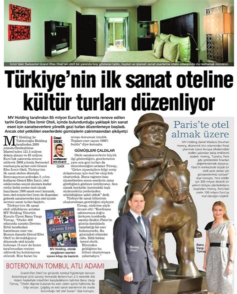 HaberTürk Gazetesi Türkiye nin İlk Sanat Otelinde Kültür Turları