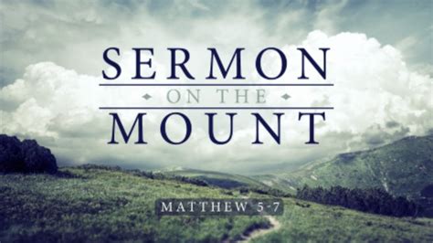 Introduction To The Sermon On The Mount Youtube