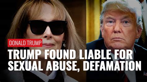 Jury Finds Trump Liable For Sexual Abuse With Jean Carroll Awards Her