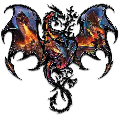 Wall Pediments The Epic Battle Dragon Wall Decor With Genuine Iron By