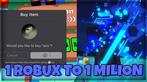 1 robux donation effect to 1 million robux donation effect in pls donate youtube