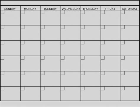 6 Week Calander Calendar Template 2021