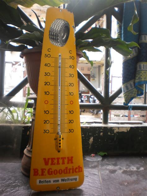reklame enamel termometer