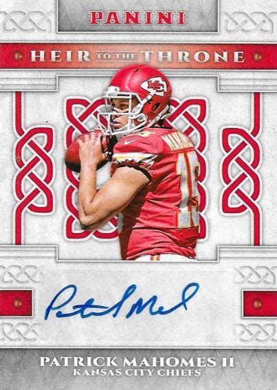 The official subreddit for football cards and football card collectors!. Future Watch: Patrick Mahomes II Rookie Football Cards, Chiefs