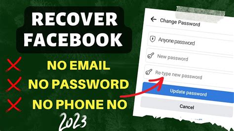 How To Recover Facebook Password Without Email And Phone Number How