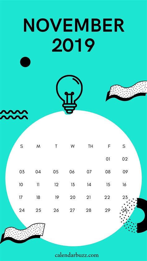 November 2019 Wall Calendar Template Wall Calendar Calendar