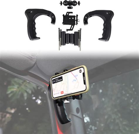 Rt Tcz A Pillar Grab Handle Cell Phone Holder Adjustable