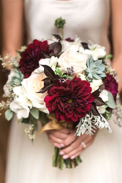 40 burgundy wedding bouquets for fall winter wedding page 3 hi miss puff