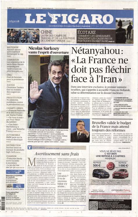 Le Figaro N° 1116 Abonnement Le Figaro Abonnement Magazine Par