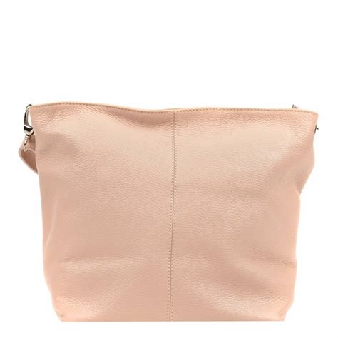 Blush Pink Leather Shoulder Bag Brandalley