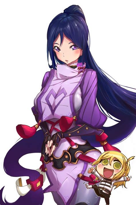 Renze L’s Rendition Of Kanan As Minamoto No Raikou Fate Grand Order Featuring Chibi Mari As