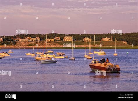 Wellfleet Harbor Cape Cod Massachusetts Usa Stock Photo Alamy