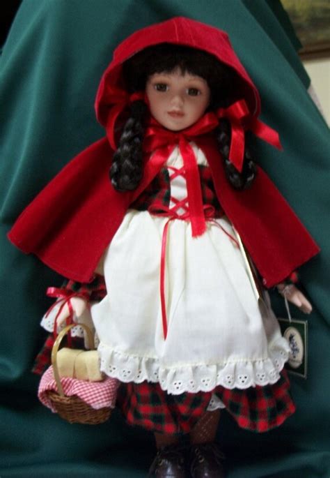 little red riding hood porcelain doll vintage by butchsbaubles