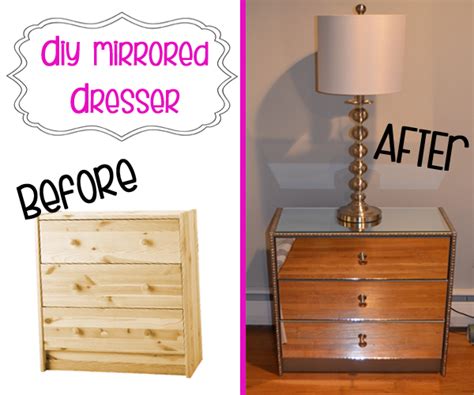 For All Things Creative Diy Mirrored Dresser Tutorial
