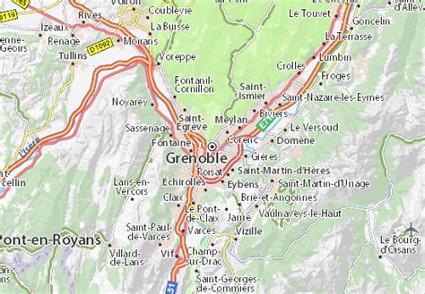 Plan De Grenoble Voyages Cartes