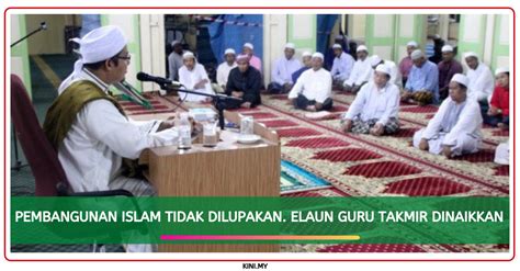 Slaid ini dibentangkan dalam kursus latihan dalam perkhidmatan (kldp): Pembangunan Islam Tidak Dilupakan. Elaun Guru Takmir Dinaikkan