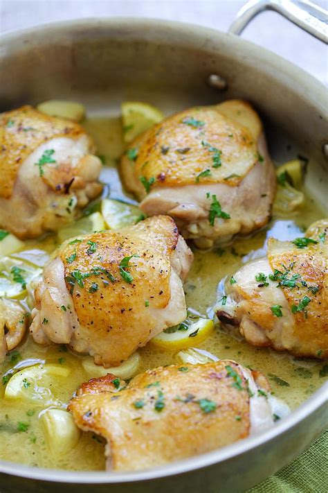 This post may contain affiliate links. Skillet Lemon Chicken (The Easiest Recipe!) - Rasa Malaysia