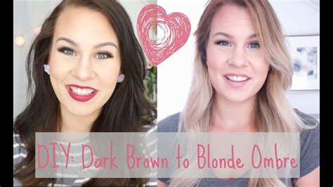 No more bad salon experiences! DIY: Dark Brown to Blonde Ombre/Balayage at Home - YouTube