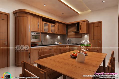 Dining Kitchen Interior Designs Kerala Home Design And