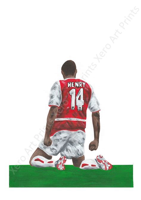 Thierry Henry A4 Wall Art Print Etsy