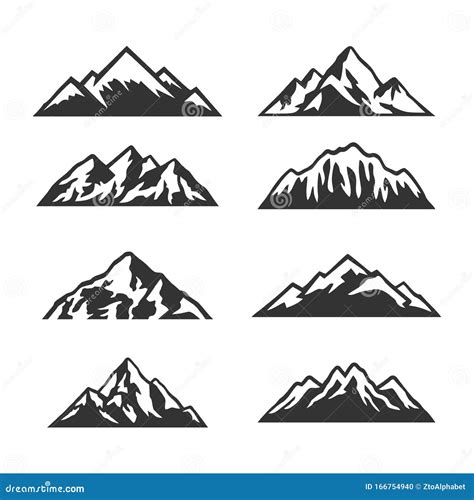 Mountain Silhouette Hill Clip Art Vector Illustration Cartoondealer