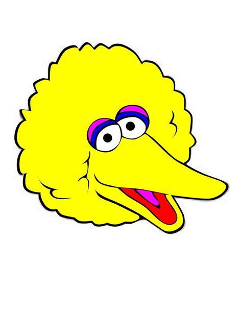 Sesame Street Big Bird Head Svg By Gabbyhopedesigns On Etsy Sesame