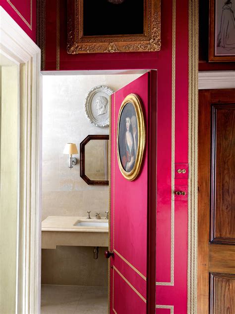 One Of His Hallmark Jib Doors Leads From The Hall Into A Bathroom With