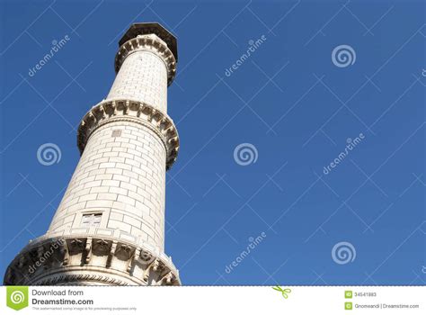 Taj Mahal Minaret Stock Image Image Of Islam Asia Building 34541883