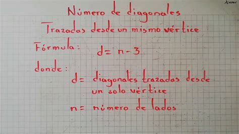 Polígonos Cálculo Del Número De Diagonales Desde Un Vértice Youtube