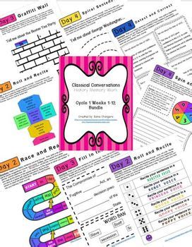 Classical Conversations Cycle 1 Weeks 1-12 History Memory Work 5th Edition