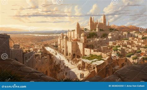 Bethlehem Echoes: a Timeless Painting of the Historic Ancient City