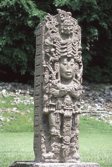 Mayan Stele At Copan Ruins Honduras Photograph By Robert Ford Fine