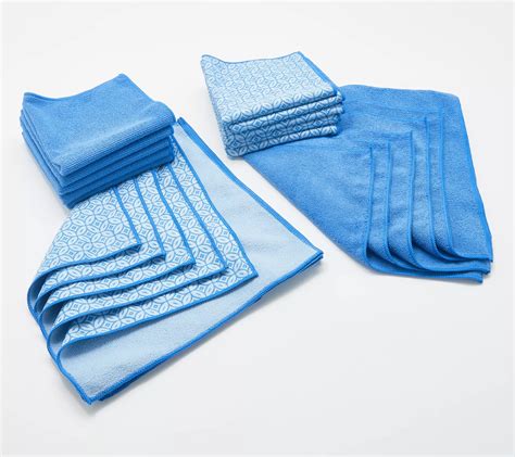Set Of 2 10 Pc Microfiber Cleaning Cloths By Campanelli