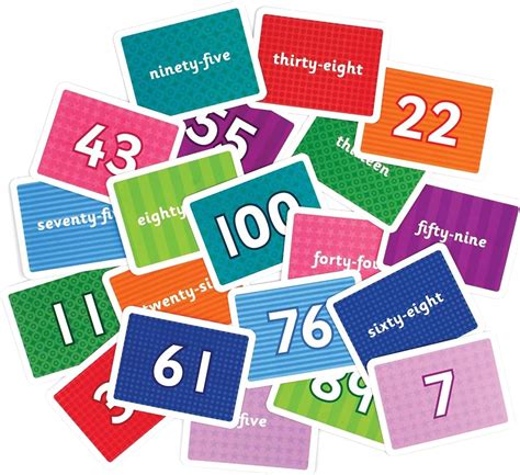 Little Wigwam Numbers 1 To 100 Flash Cards Full Set Of 100 Number