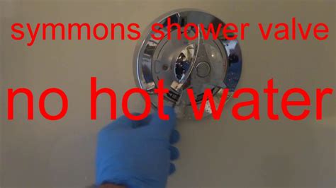 Symmon Shower Valve No Hot Water Plumbing Diy How To Youtube