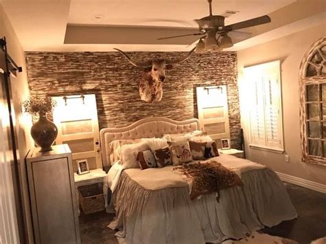 For the desert inspired bedrooms, santa fe ranch style living rooms and boho western themed playrooms. Western Ranch style bedroom #RusticInteriorBeautiful ...