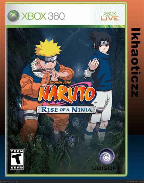Naruto Rise Of A Ninja Xbox 360 Box Art Cover By Ikhaoticzz