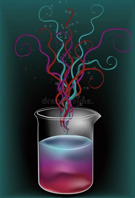 Beaker Filled With Colorful Liquid Stock Vector Illustration Of
