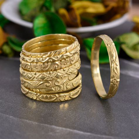 Gold Stack Ring 14k Gold Filled Ring Stack Ring Thin Gold Etsy Australia