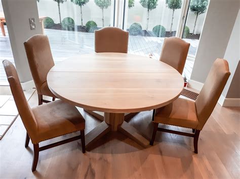 “cylinder” Limed Oak Dining Table Shane Tubrid Furniture By Design