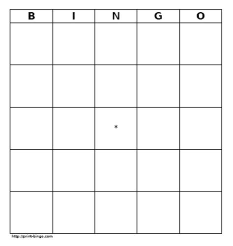 Bingo Card Blank Free Images At Vector Clip Art Online
