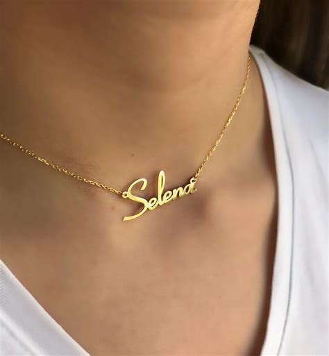 Name Choker Necklace Gold Choker Necklace Personalized Etsy