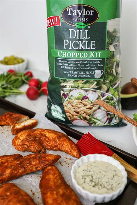 Dill pickles add a tangy crunch that compliments the creaminess of traditional chicken salad. Nashville Hot Chicken Tender Salad - Kalefornia Kravings