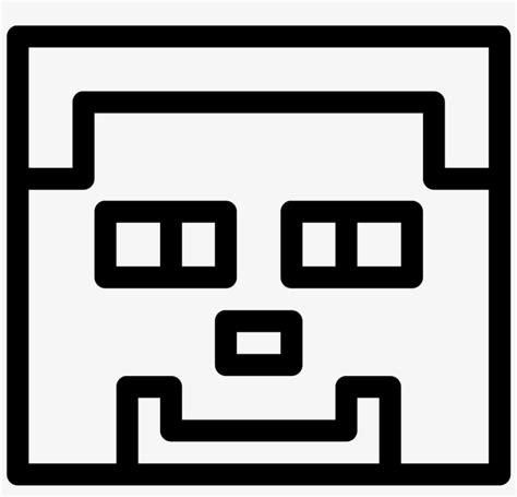 Drawn Minecraft Black And White Minecraft Svg Png Image