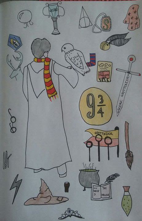 Harry potter et les doodles, letterings, zentangles et autres dessins magiques. Petit Dessin Facile Harry Potter - Dessin Facile