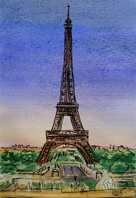 Eiffel Tower Paris France Painting By Irina Sztukowski Fine Art America
