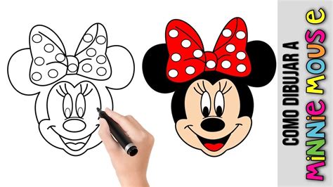 Como Dibujar A Minnie Mouse De Disney ★ Dibujos Fáciles Para Dibujar