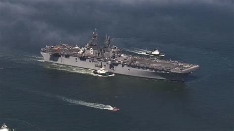 Navy's newest assault ship USS America on display in San ...